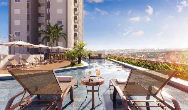 Evolution - Piscina com deck molhado