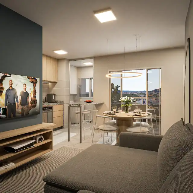 Bris Residence - Sala de estar com varanda