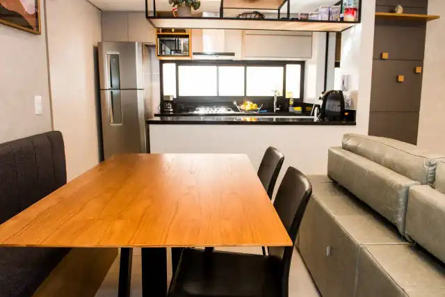 Lume  - Sala e cozinha apto decorado
