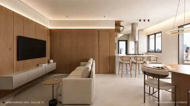 Carioca 145 - Sala de estar - apartamento tipo