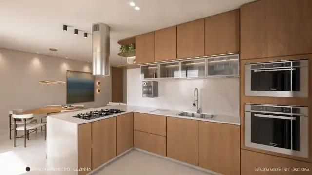 Carioca 145 - Cozinha - apartamento tipo