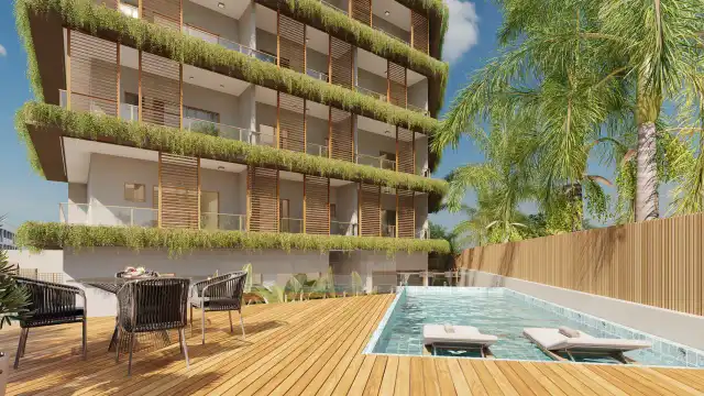 Antilhas Residence - Piscina com deck