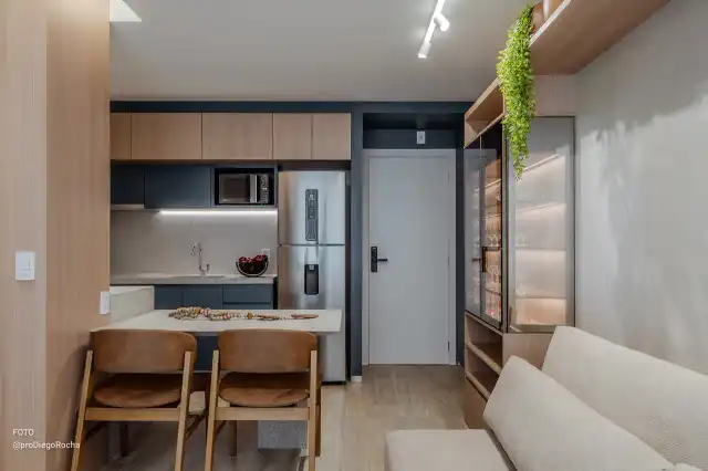 Studios 150 - Sala de estar e cozinha - decorado