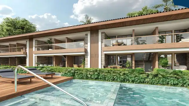 Reserva do Sol - Piscina Com Fachadas das Unidades