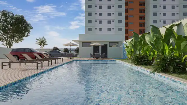 Union Vista - Piscina com deck