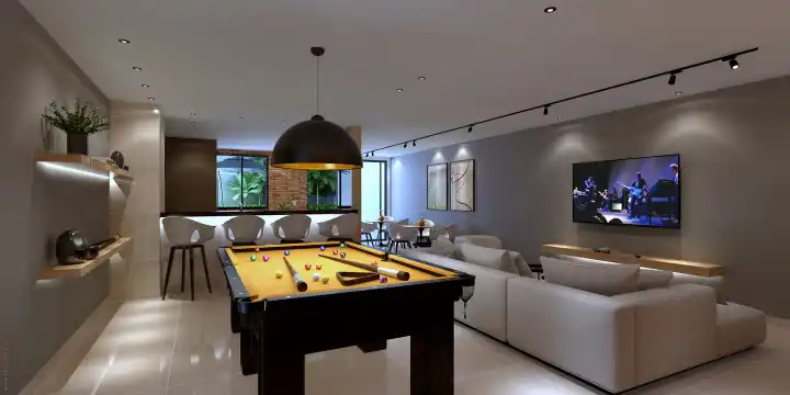 Le Père Residence - Espaço Gourmet com Sinuca