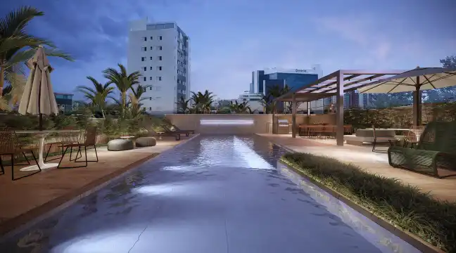 Trento - Piscina com deck