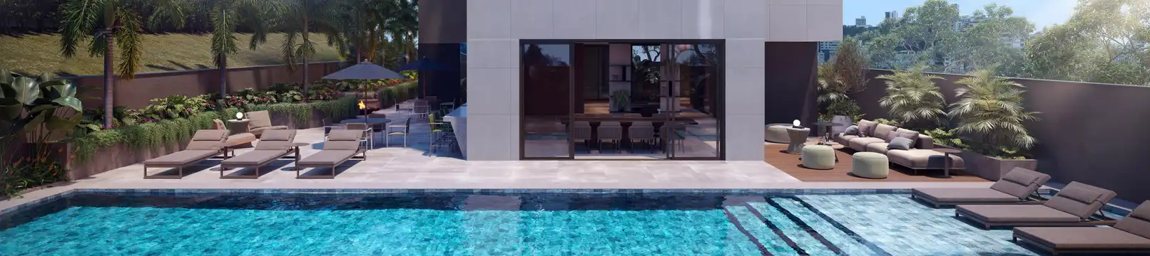Terrace Santa Lúcia - Piscina com Gourmet Integrado