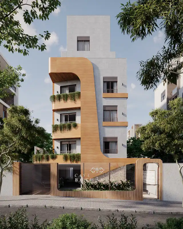 Casa Bothânica - Fachada diurna: conceitual e elegante