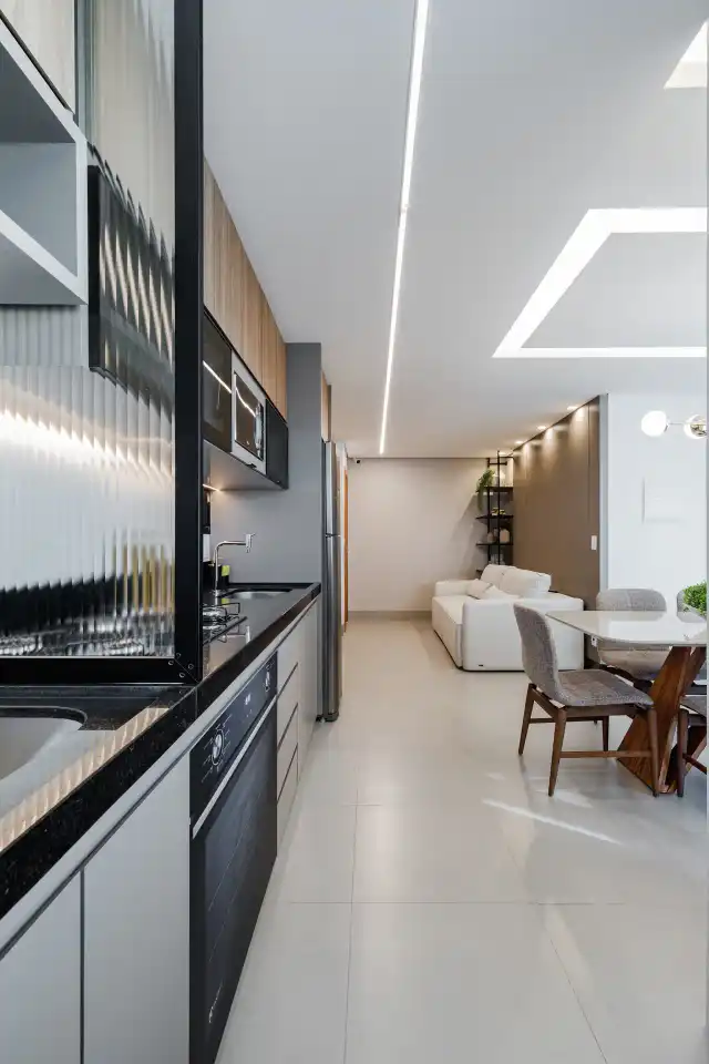 Unique Lídice - Sala de estar e cozinha