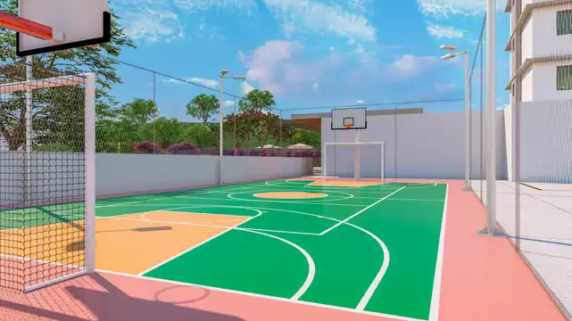 Vista - Quadra poliesportiva
