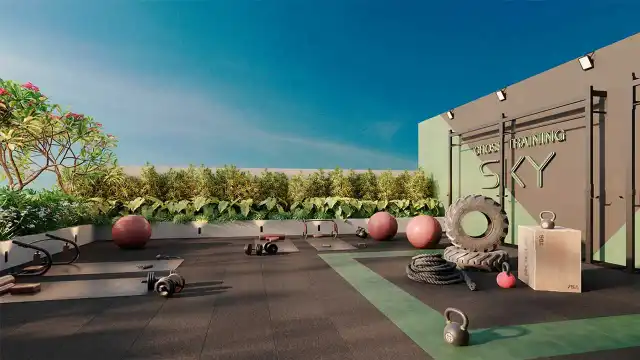 Terraço Sky - Academia externa com crossfit