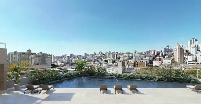 Viena - Piscina com deck