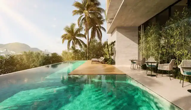 Opus Residence - Piscina com deck