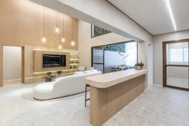 Nuage - Sala de estar e varanda gourmet