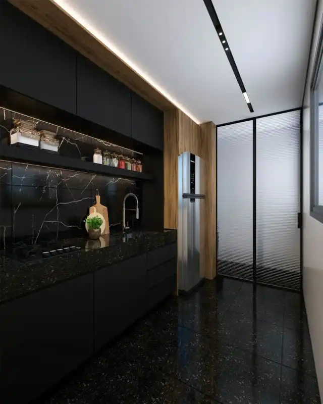 Platina - Cozinha - tipo 2 quartos