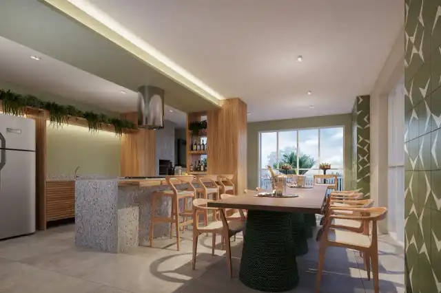Life 360 Residencial Clube - T2 - Espaço gourmet