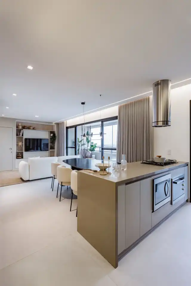 Íris - Sala de estar e cozinha