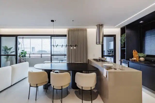 Íris - Sala de estar e cozinha