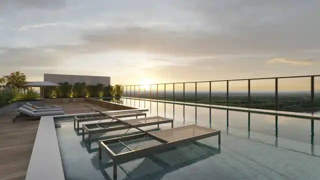 Signat - Piscina de raia com deck molhado