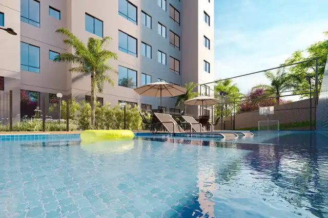 Alta vista - Piscina com deck molhado