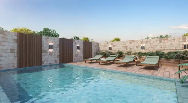 Cena Santo Agostinho - Piscina com deck