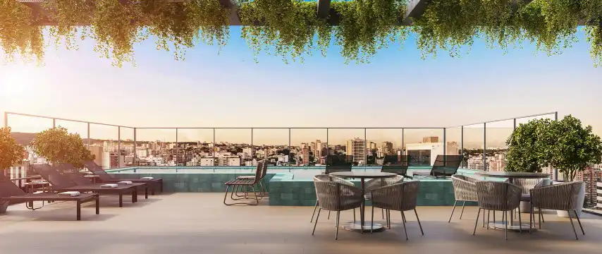 Brickell - Piscina com deck molhado