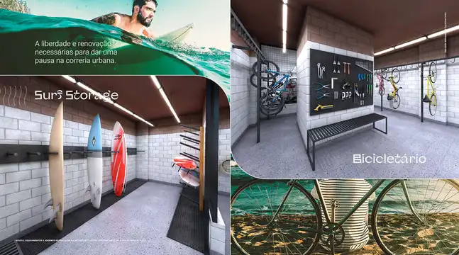 Mirari Urban Beach Living - Pranchário/Bicicletário